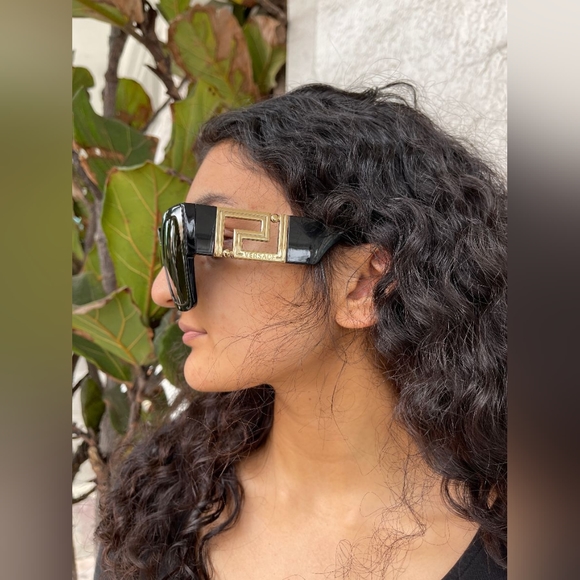 Authentic New Versace Sunglasses Women's 4402 5119/73 Havana-Gold/Bronze 59mm - Picture 4 of 13